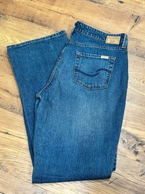Levi Strauss Signature Women’s Denim Blue Jeans Mid Rise Bootcut Size Misses 14M